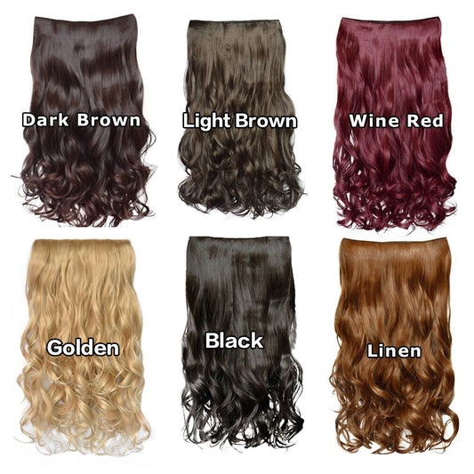 European and American wig female five card wig piece