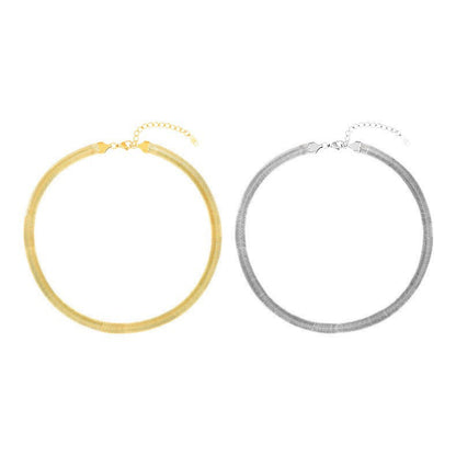 Titanium Steel Widened And Thickened Soft Snake Chain Necklace