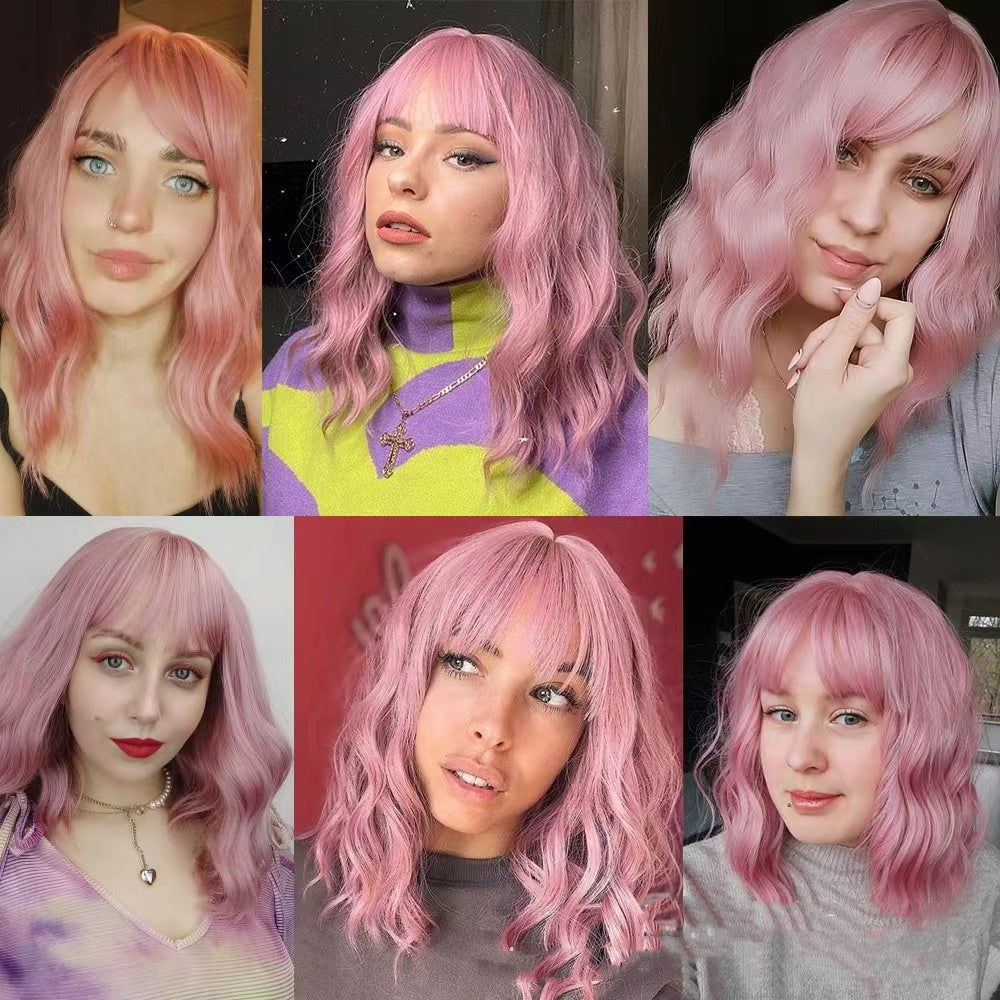Cosplay Wig Female Short Curly Hair Chemical Fiber Wig