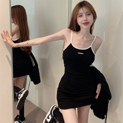Women's Sleeveless Dress And Coat Two-Piece Set